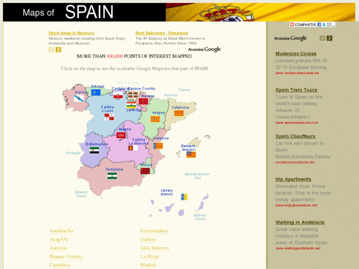 www.mapsspain.net