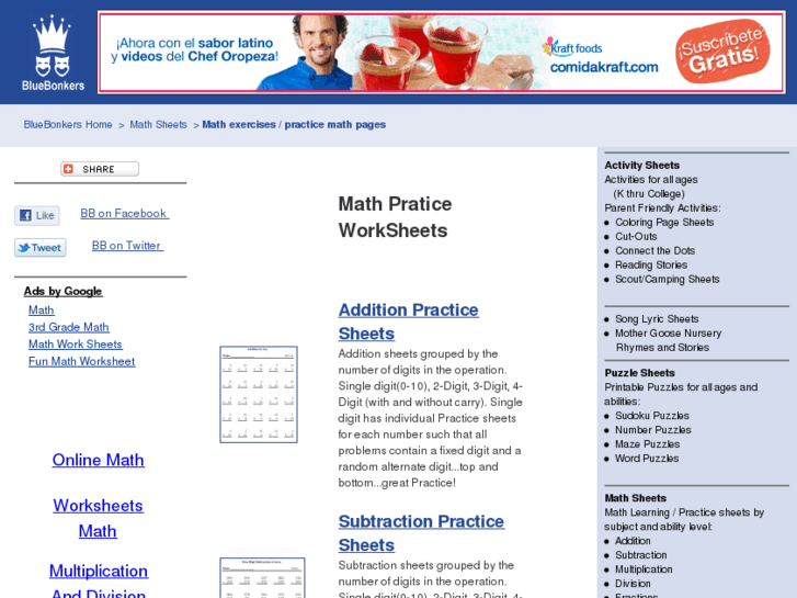 www.math-sheets.com