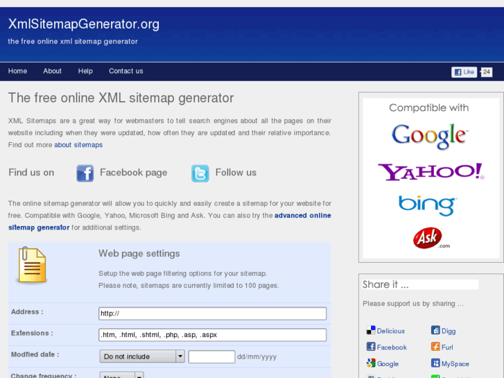 www.xmlsitemapgenerator.org