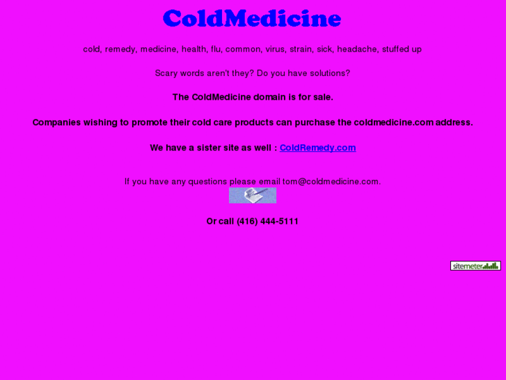 www.coldmedicine.com