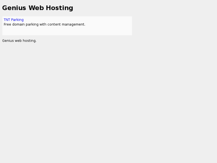 www.geniuswebhosting.com