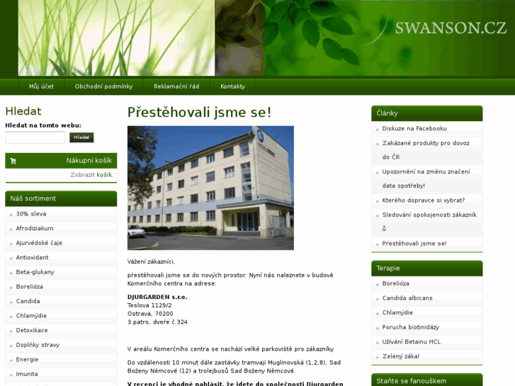 www.swanson.cz