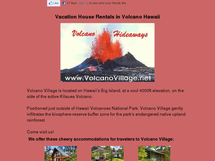 www.volcanovillage.net