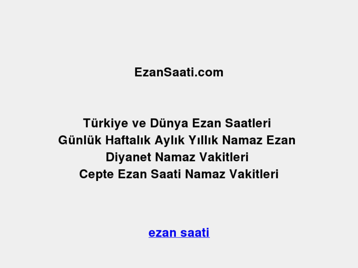 www.ezansaati.com