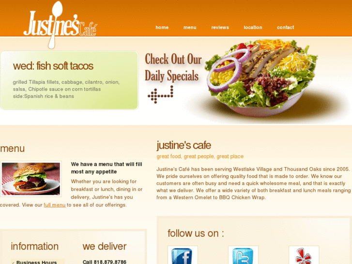 www.justinescafe.com