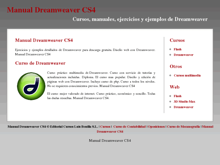 www.manualdreamweavercs4.com
