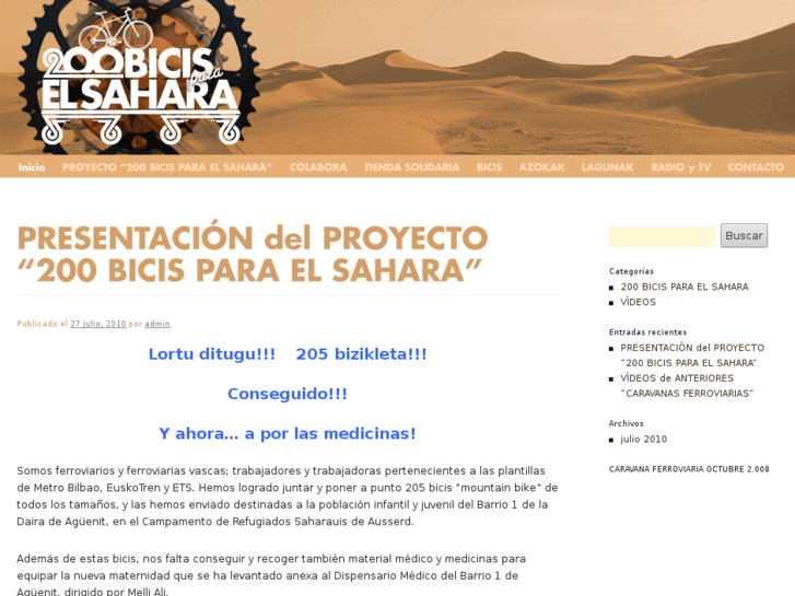 www.200bicisparaelsahara.org