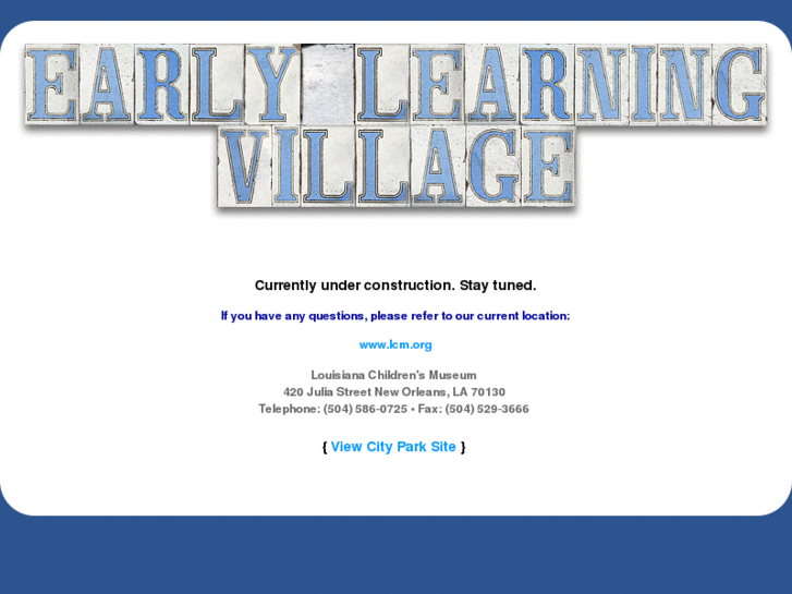 www.earlylearningvillage.org