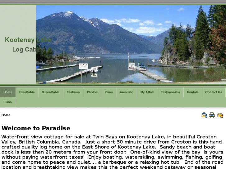 www.kootenaylakelogcabins.com