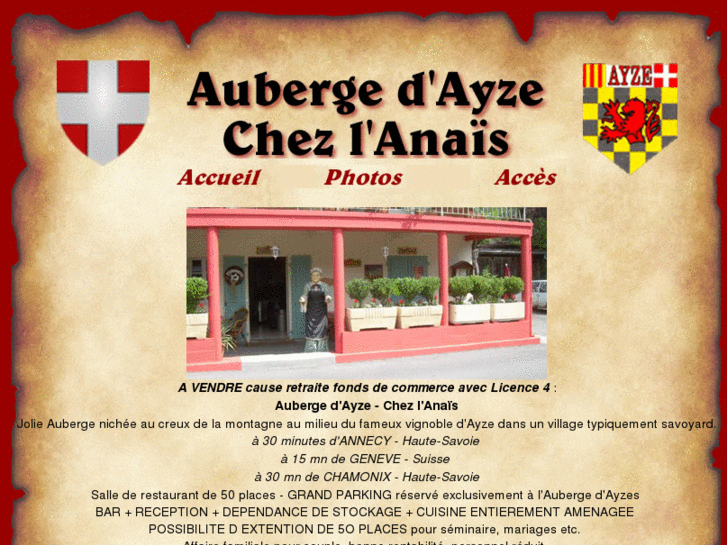 www.auberge-ayze.com