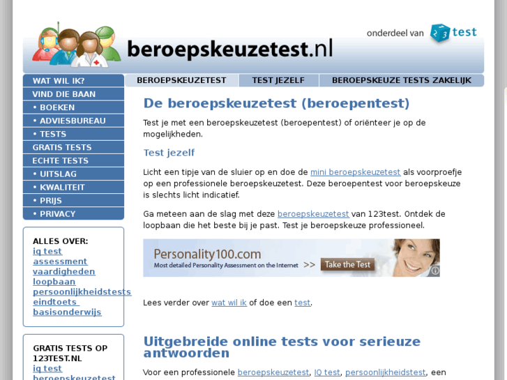 www.beroepskeuzetest.nl