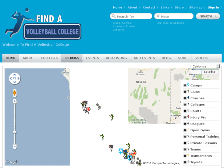 www.findavolleyballcollege.com