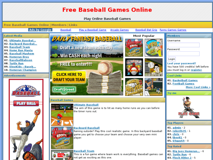 www.freebaseballgamesonline.org