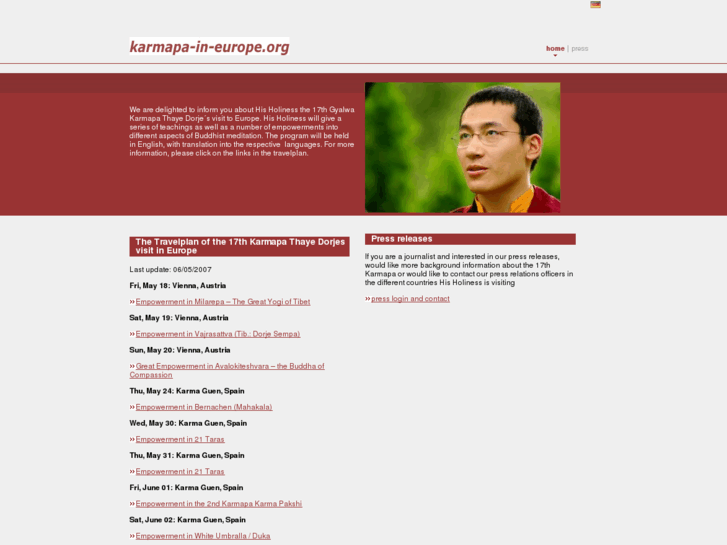 www.karmapa-in-europe.org