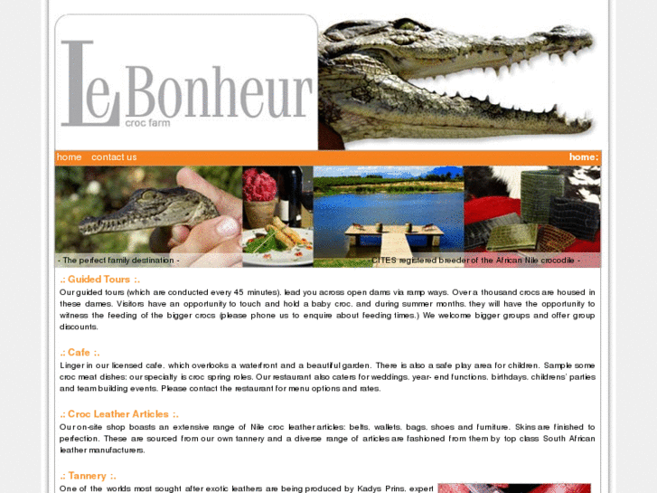 www.lebonheurcrocfarm.co.za