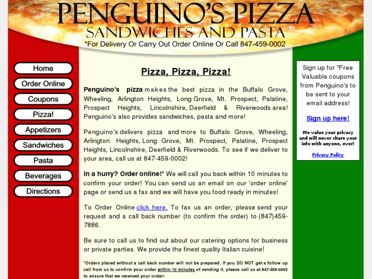 www.penguinospizza.com