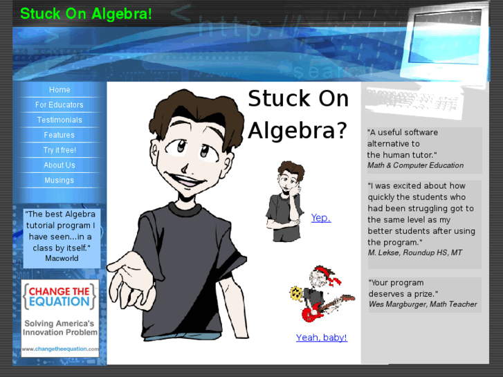 www.stuckonalgebra.com