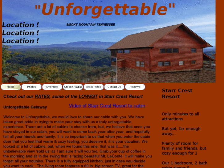 www.unforgettablecabin.com