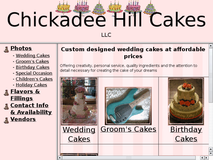 www.chickadeehillcakes.com