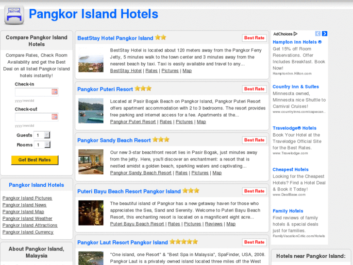 www.pangkorislandhotels.com