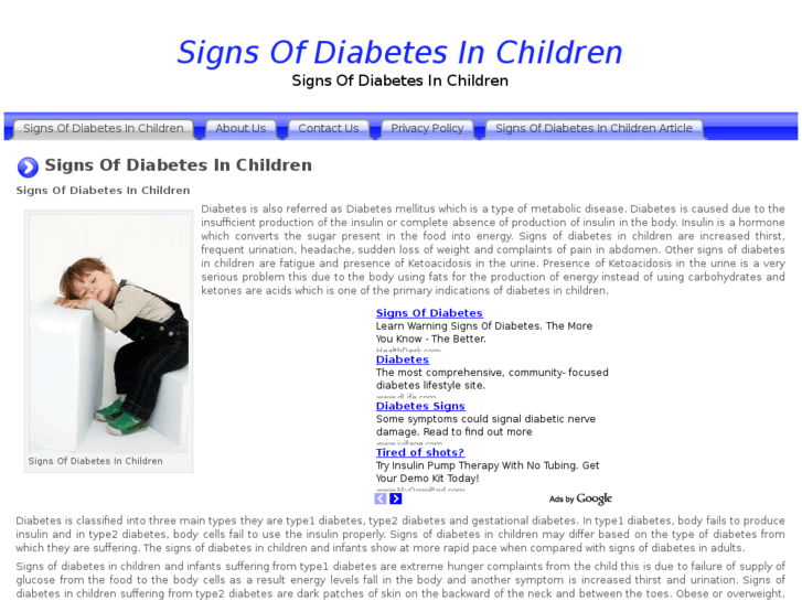 www.signsofdiabetesinchildren.org