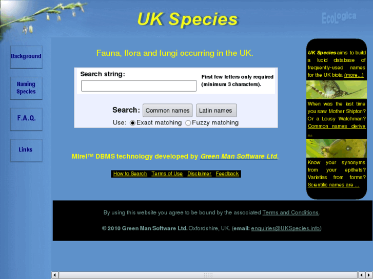 www.ukspecies.info