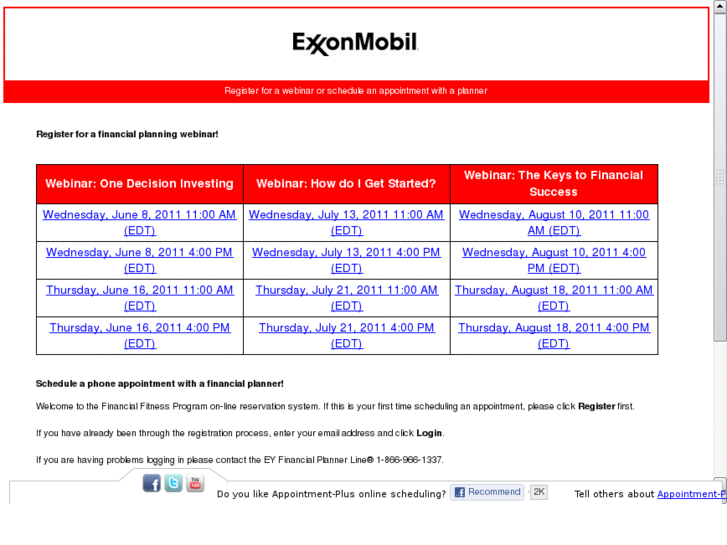 www.xom-schedule.info