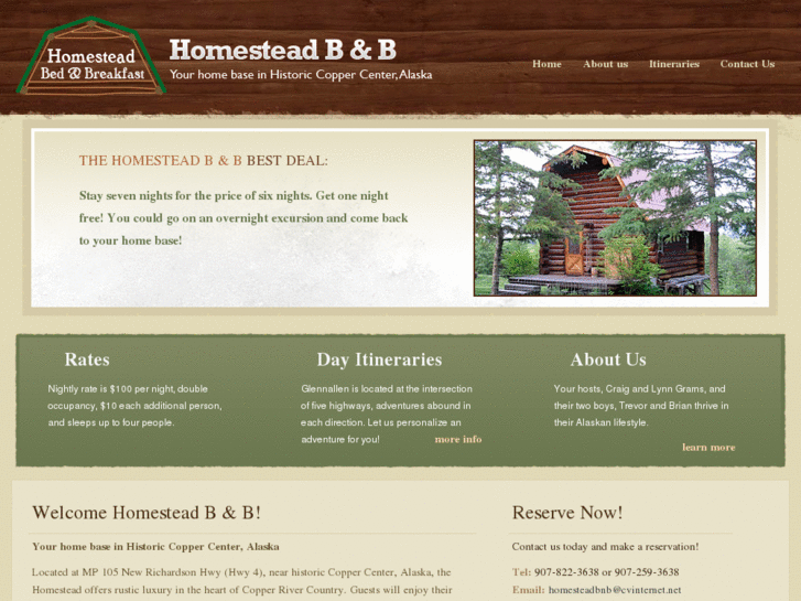 www.homesteadbnb.com