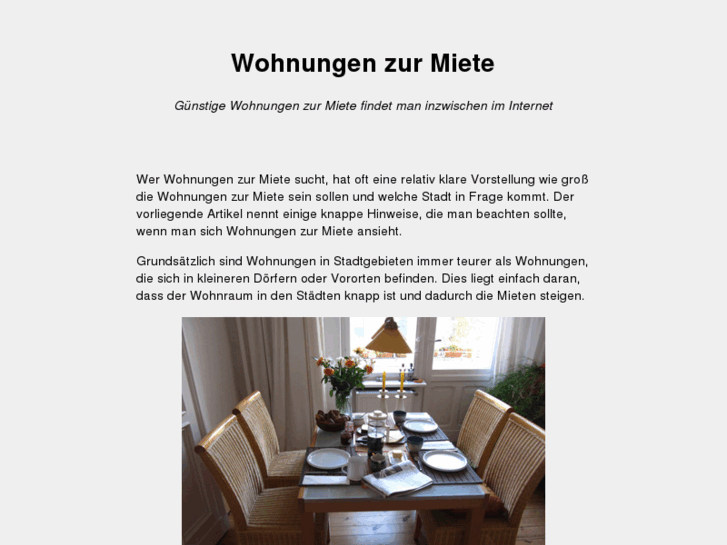 www.wohnungenzurmiete.com