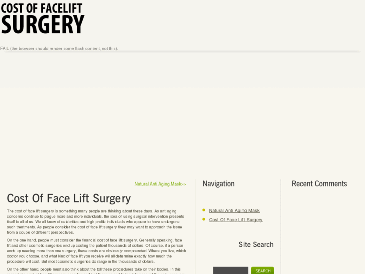 www.costoffaceliftsurgery.com