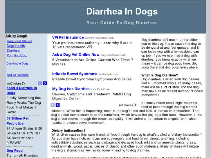 www.diarrheaindogs.org