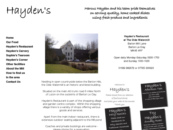 www.haydensrestaurant.com