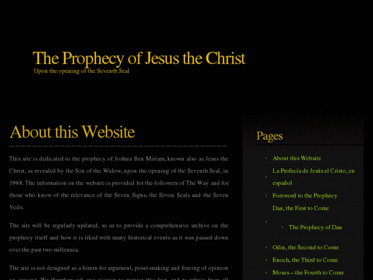 www.theprophecyofjesusthechrist.com