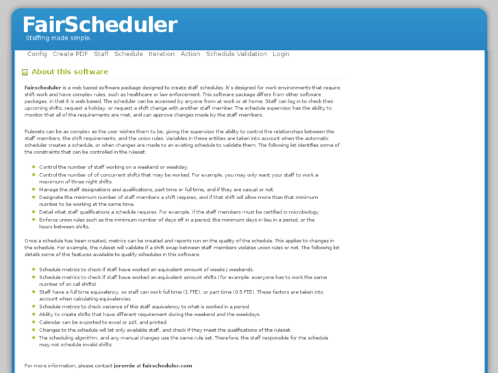 www.fairscheduler.com