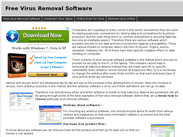 www.freevirusremovalsoftware.info