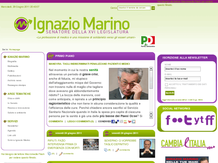 www.ignaziomarino.it