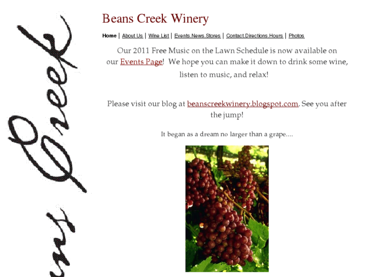 www.beanscreekwinery.com