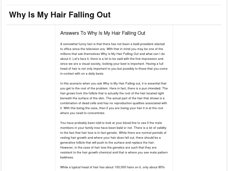 www.whyismyhairfallingout.org