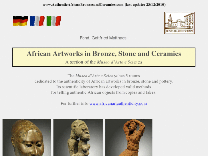 www.authenticafricanbronzesandceramics.com