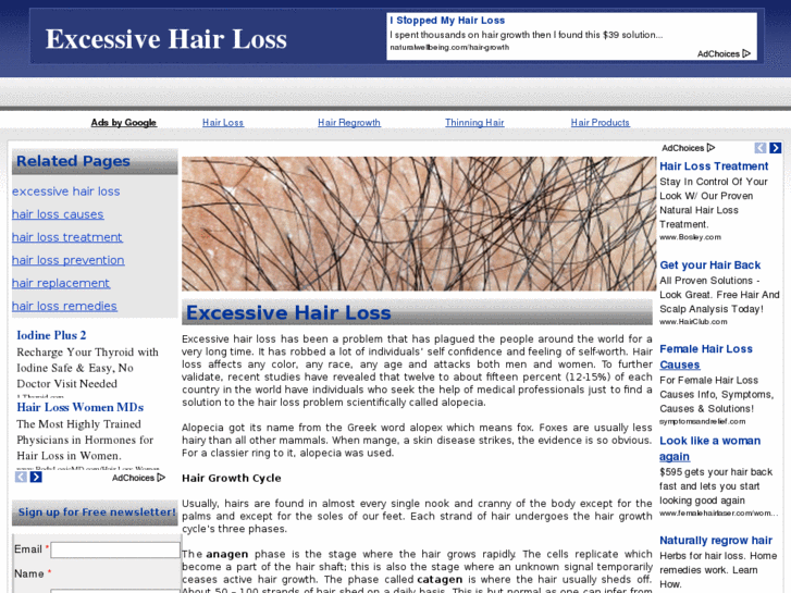 www.excessivehairloss.org