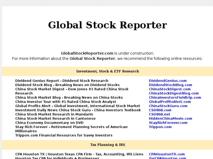 www.globalstockreporter.com