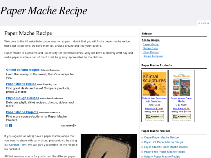 www.papermacherecipe.org