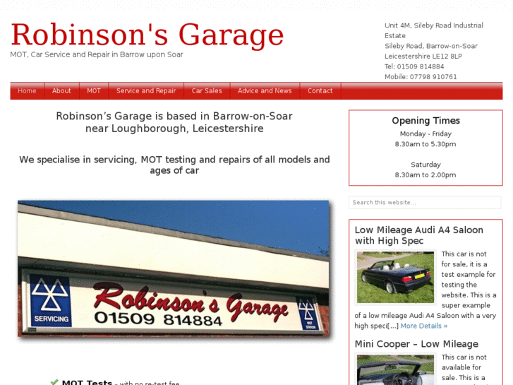 www.robinsons-garage.com