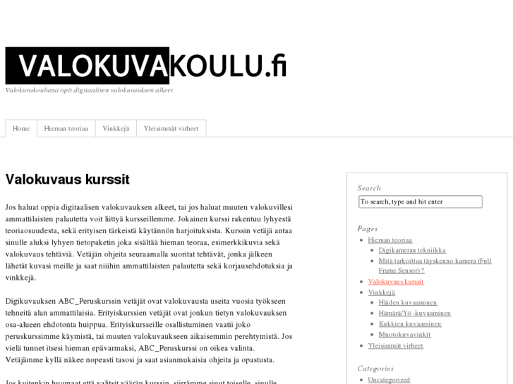 www.valokuvakoulu.com