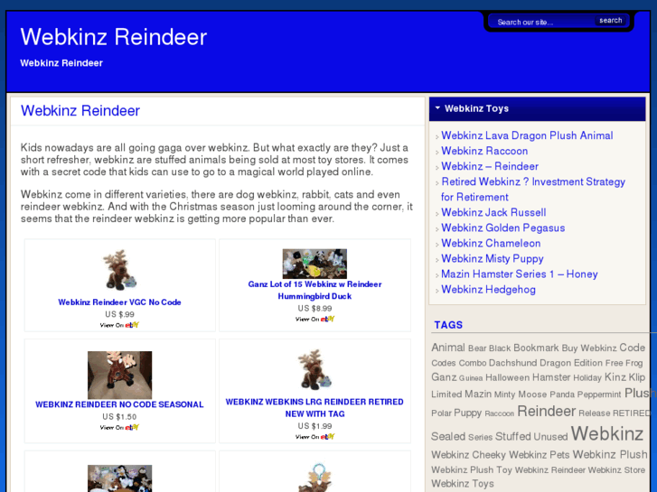 www.webkinzreindeer.com