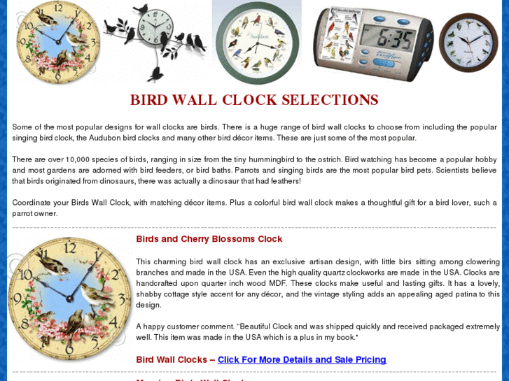 www.birdwallclock.com