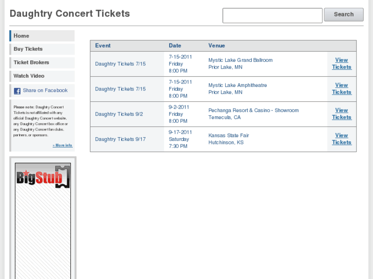 www.daughtryconcerttickets.com