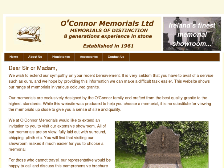 www.oconnormemorials.com