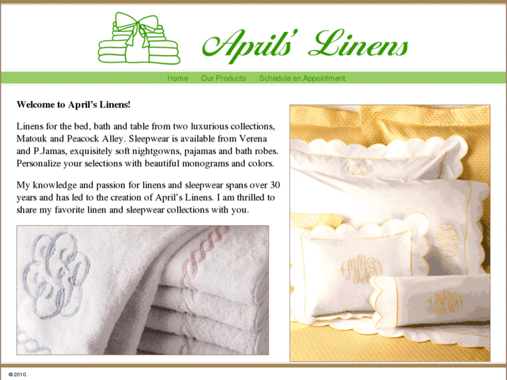 www.aprilslinens.com