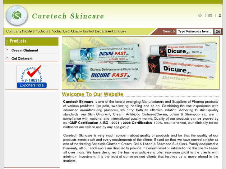 www.curetechskincare.com